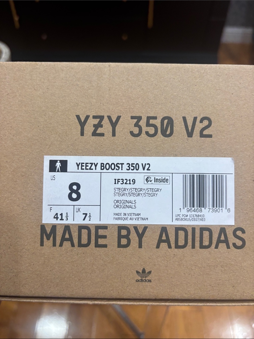 YEEZY BOOST 350 V2 'STEEL GREY' Size: 8 - Picture 5 of 14